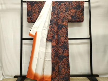 平和屋着物■上質な小紋　鳳凰松竹梅吉祥文　正絹　逸品　CABJ3461ev