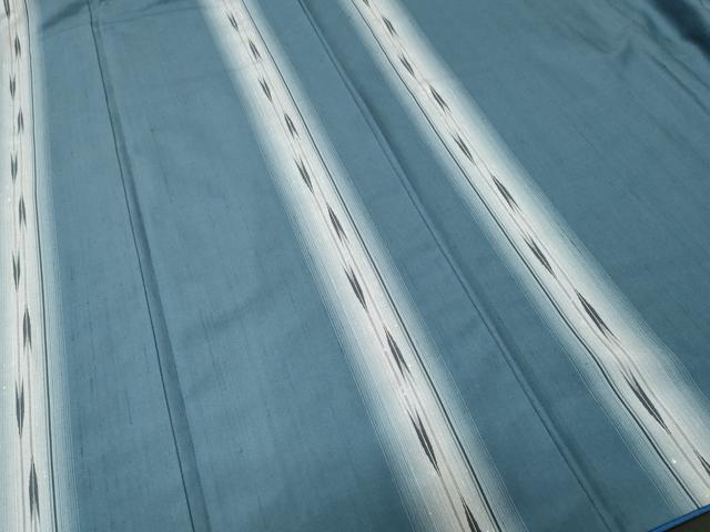 平和屋着物■上質な紬　矢羽間道　胴抜き仕立て　正絹　逸品　CABJ3482ev