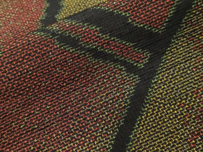 平和屋着物■上質な紬　抽象文　正絹　逸品　CABJ3489ev