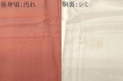 平和屋着物■染色家 岩浅公展　小紋　霞文　暈し染め　正絹　逸品　CABJ3492ev