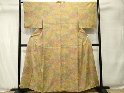 平和屋着物■上質な小紋　霞霰文　暈し染め　正絹　逸品　CABJ3494ev