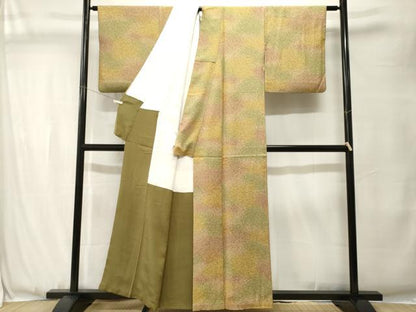 平和屋着物■上質な小紋　霞霰文　暈し染め　正絹　逸品　CABJ3494ev