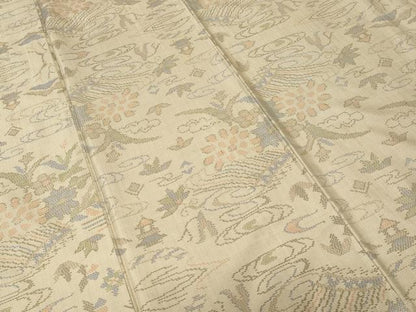 平和屋着物■本場大島紬　風景文　正絹　逸品　CABJ3507ev