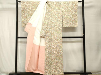 平和屋着物■上質な小紋　風景文　松竹梅　正絹　逸品　CABJ3508ev