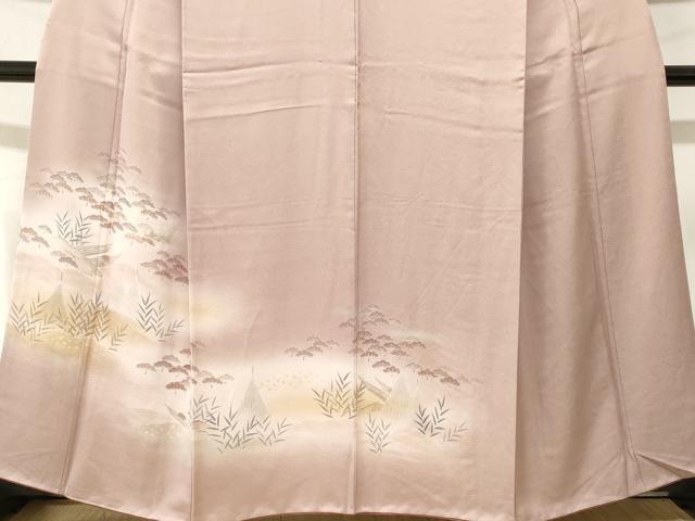 平和屋着物■訪問着　浜松　舟　暈し染め　正絹　逸品　CABJ3514ev