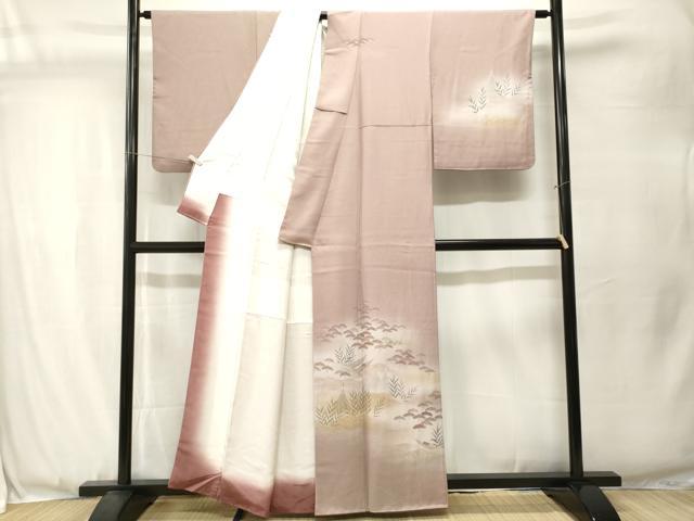 平和屋着物■訪問着　浜松　舟　暈し染め　正絹　逸品　CABJ3514ev
