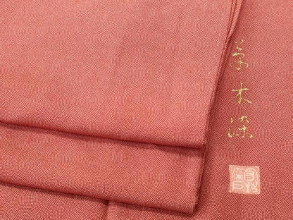 平和屋着物■江戸小紋　作家物　草木染め　鮫小紋柄　正絹　逸品　CABJ3516ev