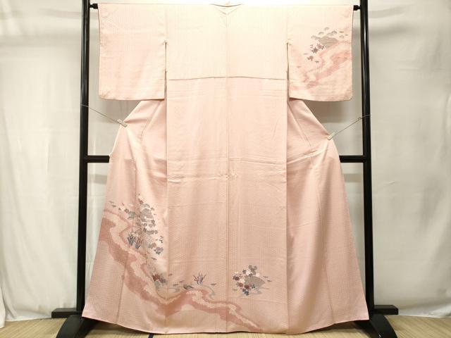 平和屋着物■訪問着　絞り　松竹梅御所解文　金彩　正絹　逸品　CABJ3523ev