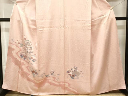 平和屋着物■訪問着　絞り　松竹梅御所解文　金彩　正絹　逸品　CABJ3523ev