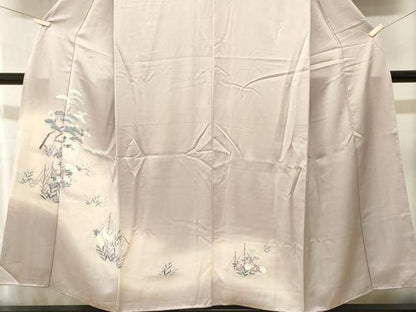 平和屋着物■訪問着　群鶴浜松花文　暈し染め　正絹　逸品　CABJ3524ev