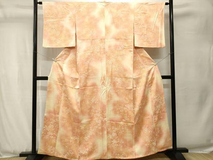平和屋着物■上質な小紋　霞草花文　暈し染め　正絹　逸品　CABJ3525ev