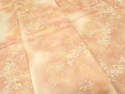 平和屋着物■上質な小紋　霞草花文　暈し染め　正絹　逸品　CABJ3525ev