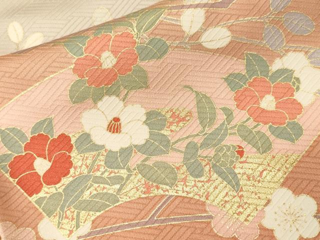 平和屋着物■豪華振袖　駒刺繍　花車文　枝垂れ桜文　銀彩　正絹　逸品　CABJ3540ev
