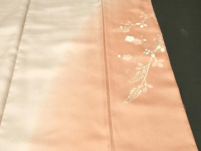 平和屋着物■豪華振袖　駒刺繍　花車文　枝垂れ桜文　銀彩　正絹　逸品　CABJ3540ev
