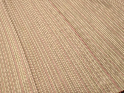 平和屋着物■上質な小紋　縞　正絹　逸品　CABJ3536ev