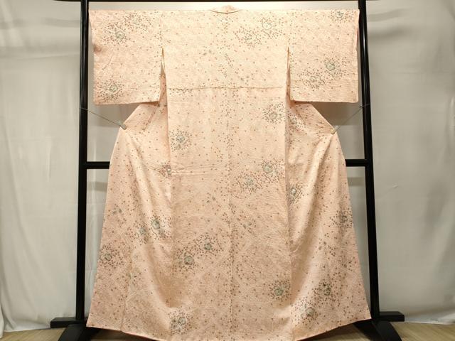 平和屋着物■上質な小紋　絞り　辻が花　正絹　逸品　CABJ3552ev