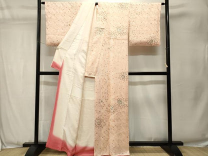 平和屋着物■上質な小紋　絞り　辻が花　正絹　逸品　CABJ3552ev