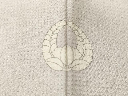 平和屋着物■訪問着　刺繍　麻の葉色紙花文　正絹　逸品　CABJ3557ev