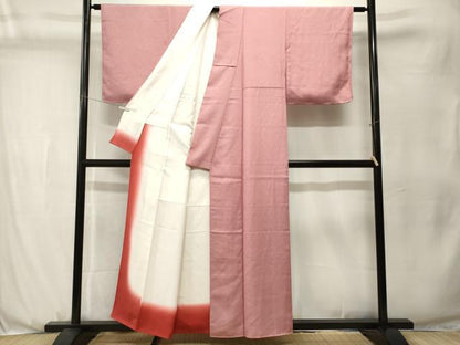 平和屋着物■江戸小紋　作家物　極型別染　鮫小紋　反端付き　正絹　逸品　CABJ3560ev