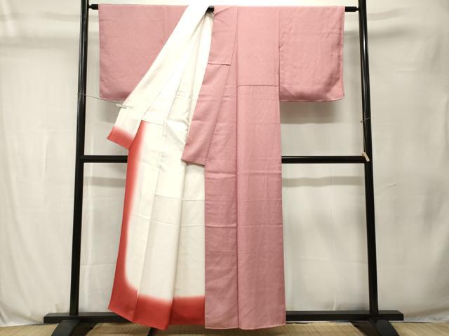 平和屋着物■江戸小紋　作家物　極型別染　鮫小紋　反端付き　正絹　逸品　CABJ3560ev