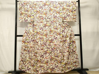 平和屋着物■上質な小紋　風景文　正絹　逸品　CABJ3566ev