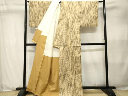 平和屋着物■上質な紬 霞文 正絹 逸品 CABJ3567ev
