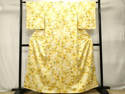平和屋着物■上質な小紋　蔦の葉文　暈し染め　正絹　逸品　CABJ3568ev