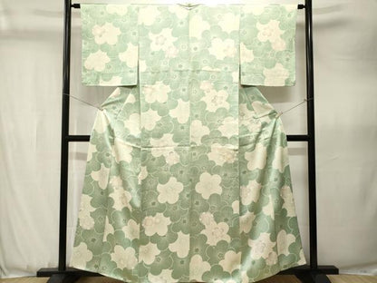 平和屋着物■上質な小紋　花尽くし文　正絹　逸品　CABJ3577ev