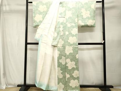 平和屋着物■上質な小紋　花尽くし文　正絹　逸品　CABJ3577ev
