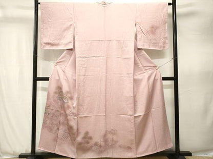 平和屋着物■訪問着　風景文　暈し染め　金彩　正絹　逸品　CABJ3579ev