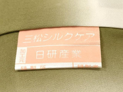 平和屋着物■上質な小紋　舞桜文　正絹　逸品　CABJ3580ev
