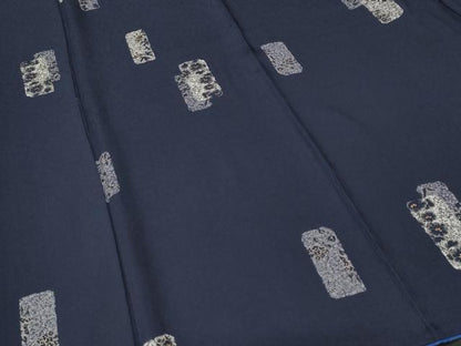 平和屋着物■上質な小紋　色紙重ね草花文　金彩　ロング丈　正絹　逸品　CABJ3588ev