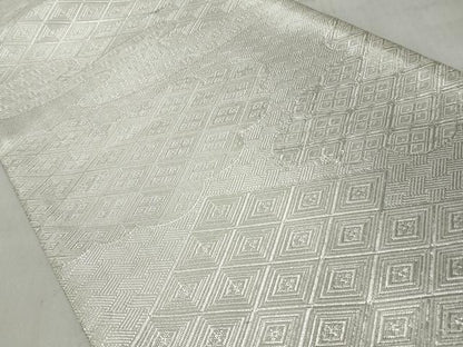 平和屋着物◎佐賀錦　全通柄袋帯　雲取り吉祥文　銀糸　正絹　逸品　CABJ3603qe