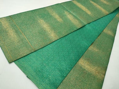 平和屋着物◎佐賀錦　太鼓柄袋帯　総刺繍　枝松文　金糸　正絹　逸品　CABJ3604qe