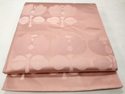平和屋着物◎六通柄袋帯　遠州椿　正絹　逸品　CABJ3630qe