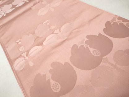 平和屋着物◎六通柄袋帯　遠州椿　正絹　逸品　CABJ3630qe