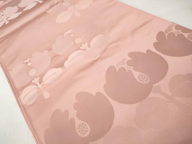 平和屋着物◎六通柄袋帯　遠州椿　正絹　逸品　CABJ3630qe