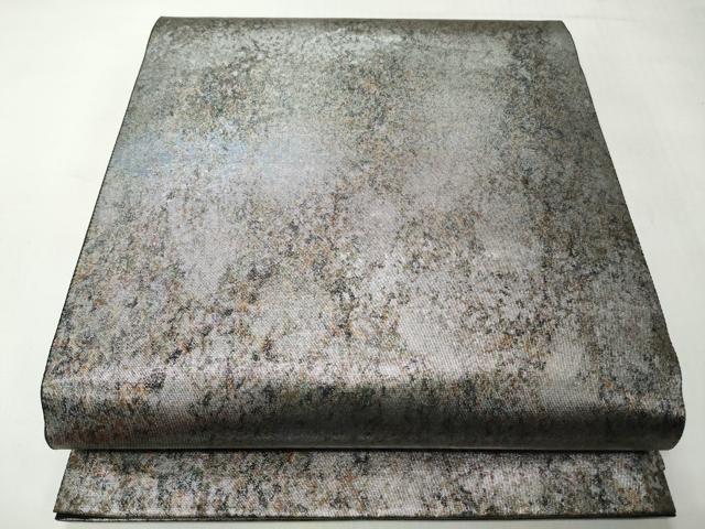 平和屋着物◎六通柄袋帯　霞文　引箔　正絹　逸品　CABJ3632qe