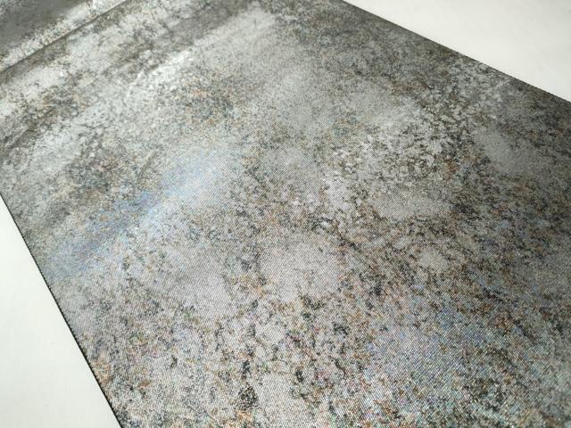 平和屋着物◎六通柄袋帯　霞文　引箔　正絹　逸品　CABJ3632qe