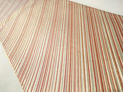 平和屋着物◎全通柄袋帯　唐織　斜線文　正絹　逸品　CABJ3645qe