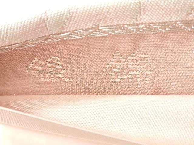 平和屋着物◎六通柄袋帯　唐織　椿　銀錦　銀糸　やまとオリジナル　正絹　逸品　CABJ3653qe