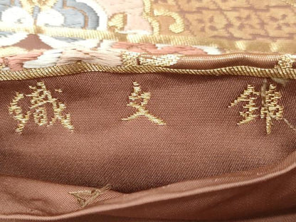 平和屋着物◎六通柄袋帯　唐織　織文錦　蜀江花文　金糸　正絹　逸品　CABJ3664qe