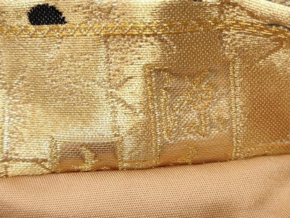 平和屋着物◎六通柄袋帯　人物風景文　金糸　正絹　逸品　CABJ3666qe