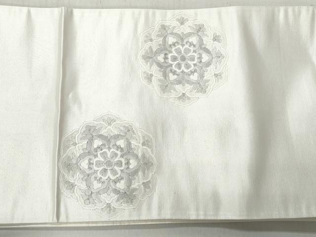 平和屋着物◎太鼓柄　京袋帯　駒刺繍　正倉院花蝶文　正絹　逸品　CABJ3712qe