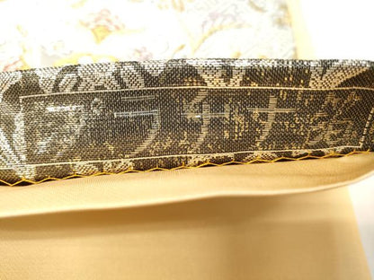 平和屋着物◎六通柄袋帯　麗光小袖　プラチナ箔　正絹　逸品　未使用　CABJ3716qe