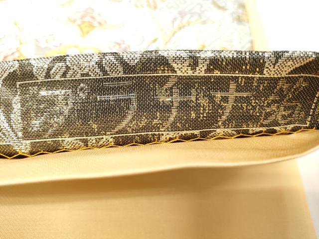 平和屋着物◎六通柄袋帯　麗光小袖　プラチナ箔　正絹　逸品　未使用　CABJ3716qe