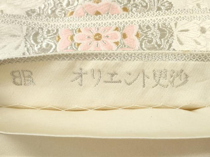 平和屋着物◎西陣　服部織物謹製　六通柄袋帯　唐織　オリエント更紗　金銀糸　正絹　逸品　CABJ3751qe