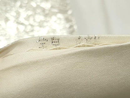 平和屋着物◎六通柄袋帯　七宝花唐草文　錦織　純銀箔　正絹　逸品　CABJ3780qe