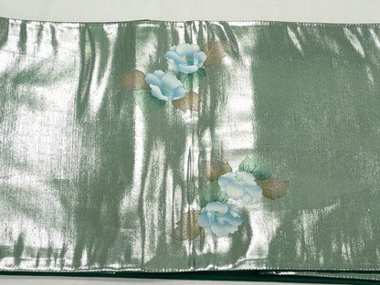 平和屋着物◎太鼓柄袋帯　鼓花文　金彩　正絹　逸品　CABJ3800qe