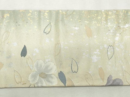 平和屋着物◎九寸名古屋帯　秀麗　金糸　引箔　正絹　逸品　CABJ3816qe